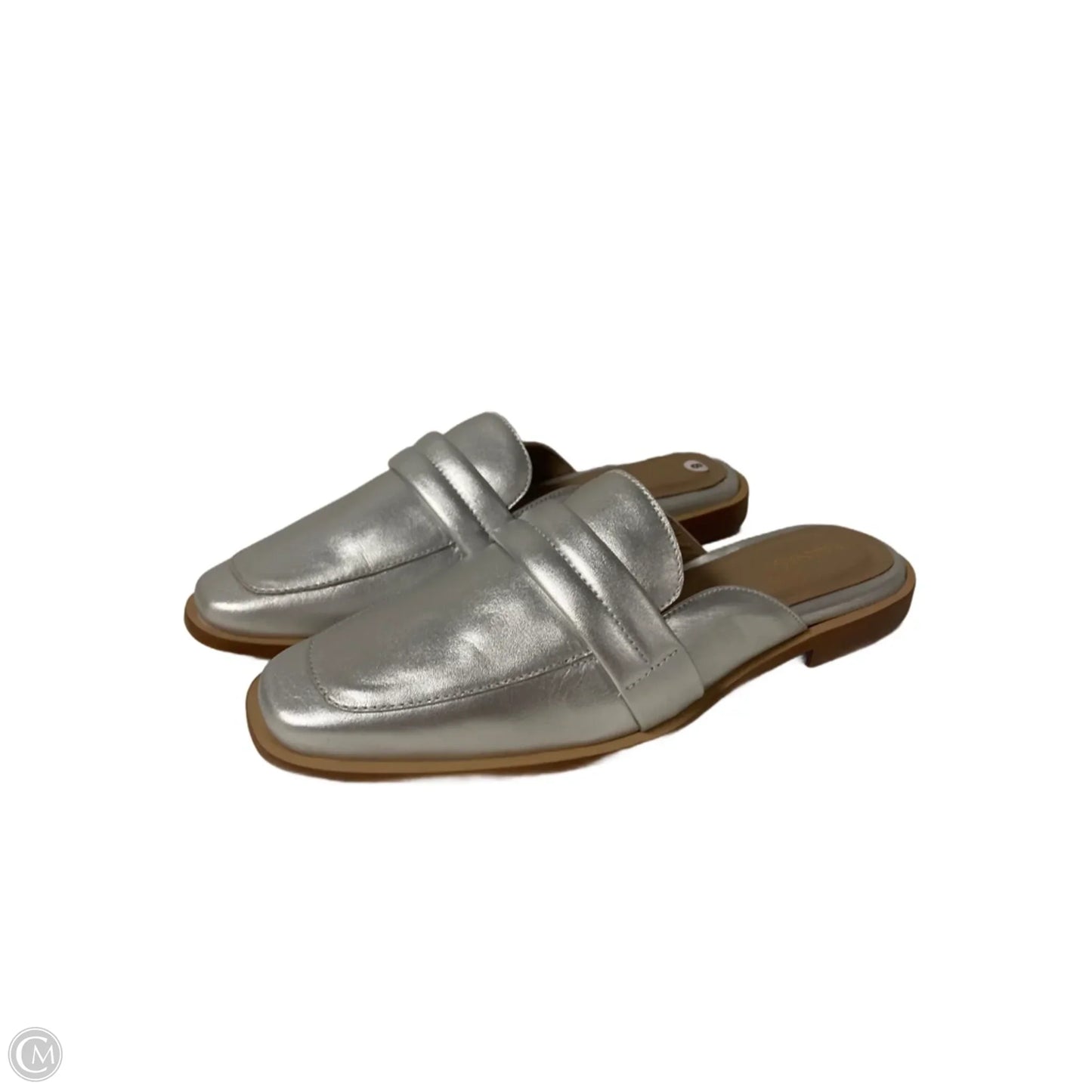 Shoes Flats By Clothes Mentor In Silver, Size: 8