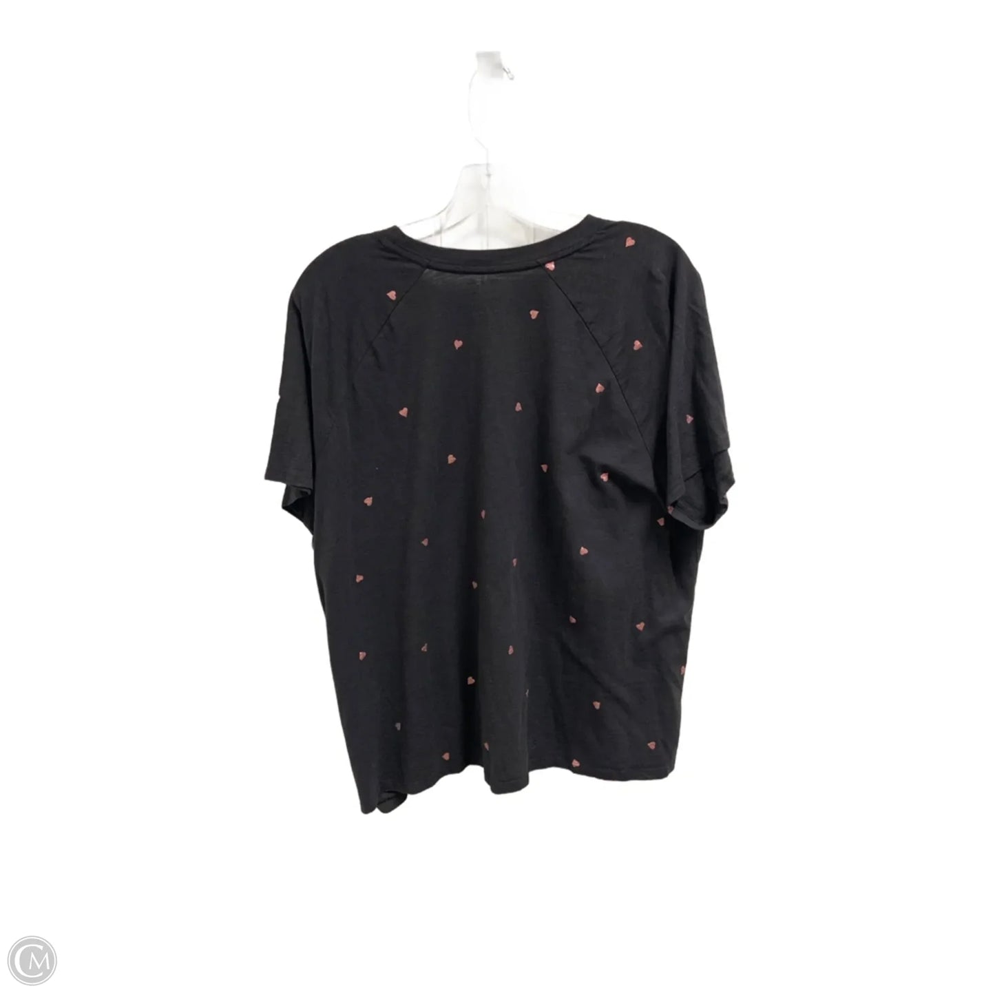 Top Short Sleeve By Maurices In Grey, Size: 1x