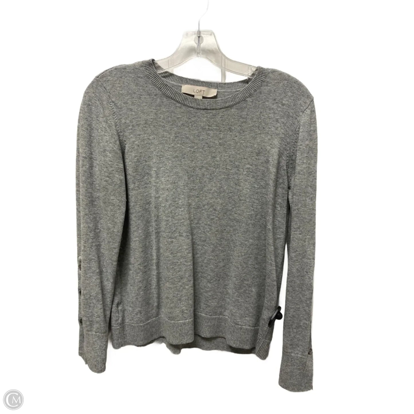 Sweater By Loft In Grey, Size: M