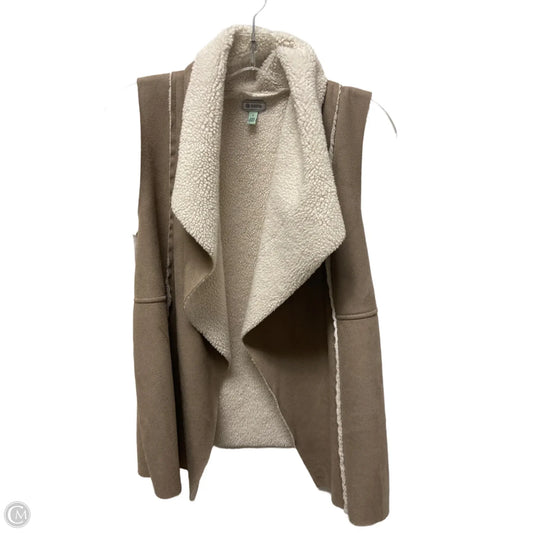 Vest Sweater By Susina In Taupe, Size: S
