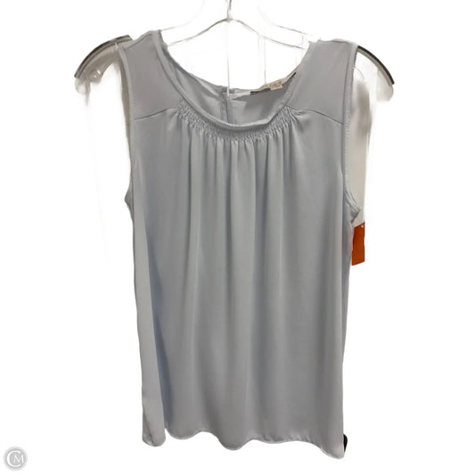 Top Sleeveless By Loft In Blue, Size: S