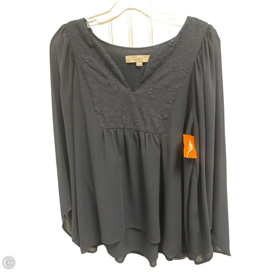 Top Long Sleeve By Loft In Blue, Size: S