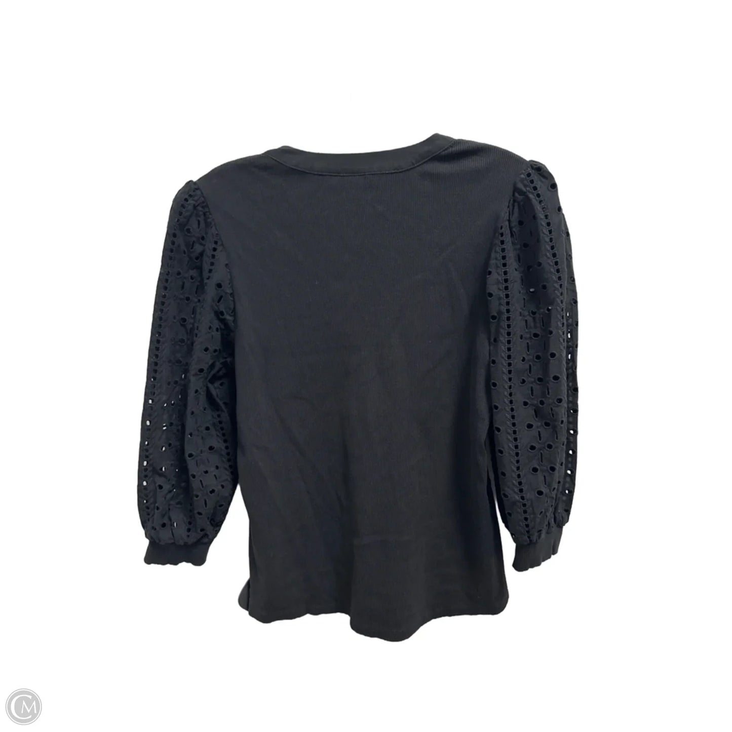 Top Long Sleeve By Chicos In Black, Size: M