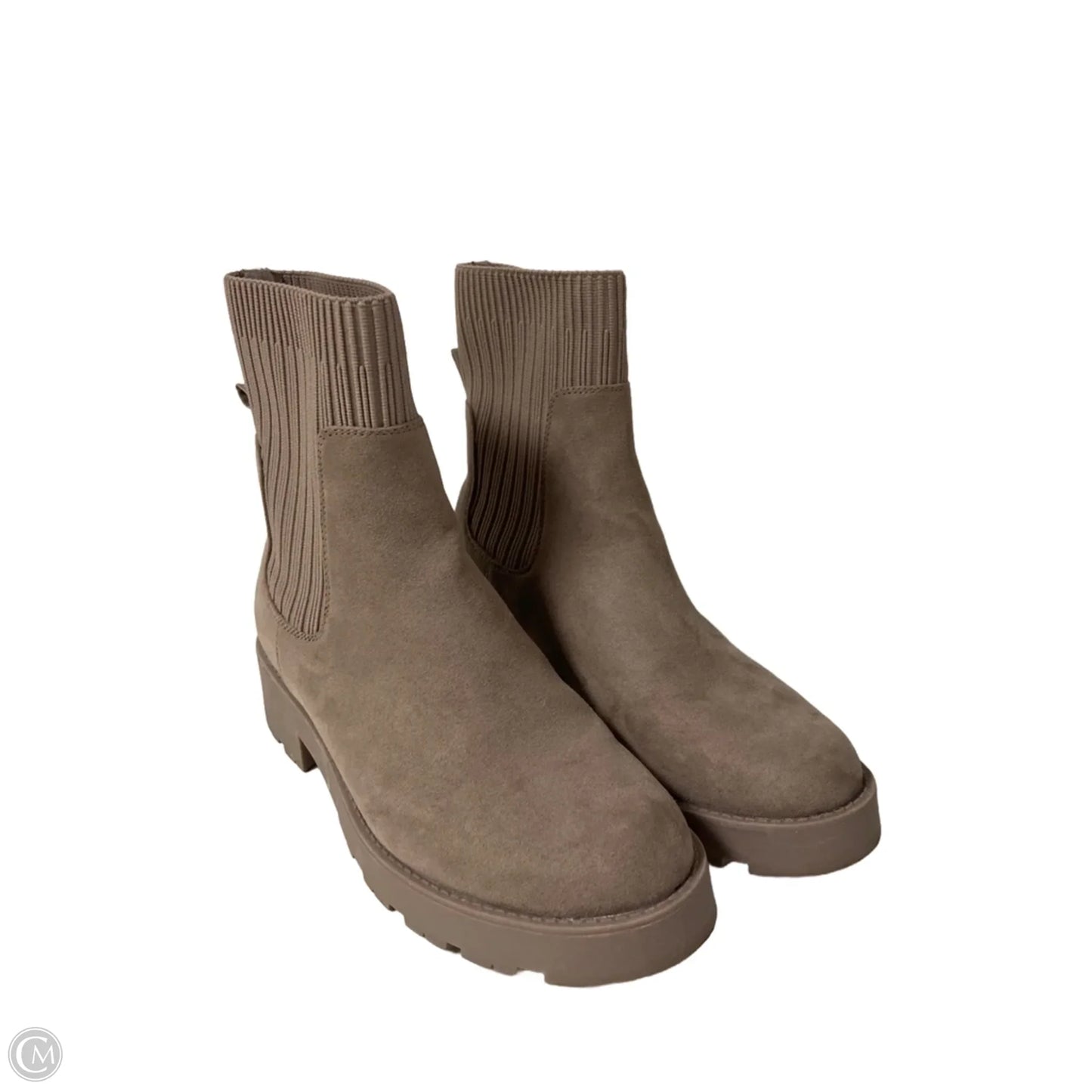Boots Ankle Heels By Old Navy In Taupe, Size: 7