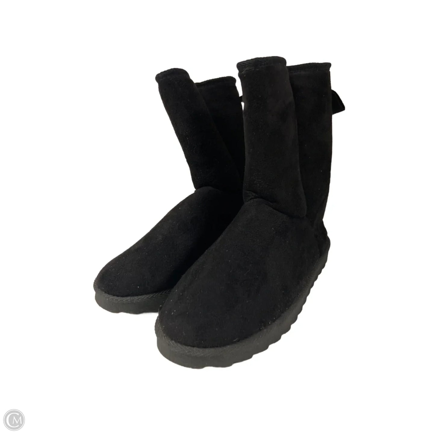 Boots Ankle Flats By Just Be In Black, Size: 10