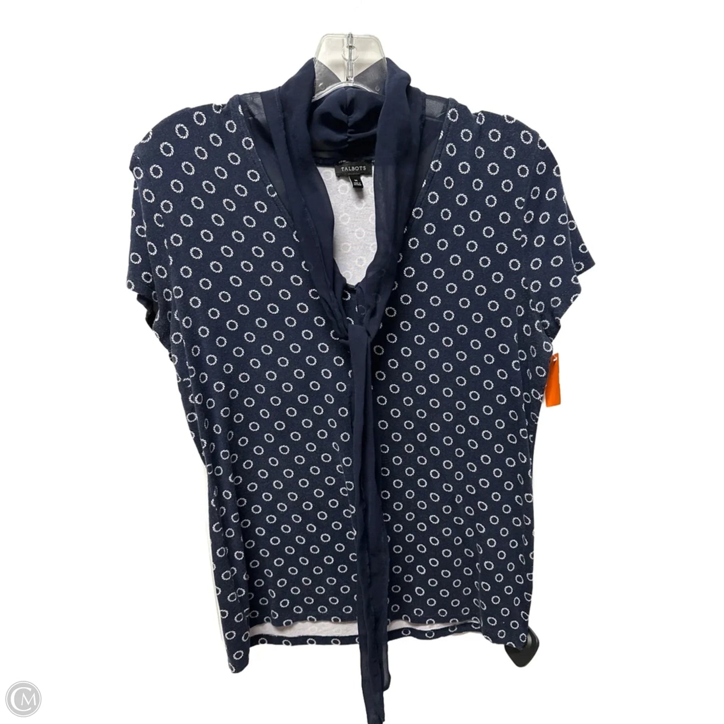 Top Short Sleeve By Talbots In Blue, Size: M