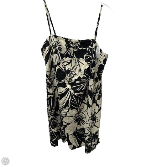 Dress Casual Midi By Gap In Black & Cream, Size: M