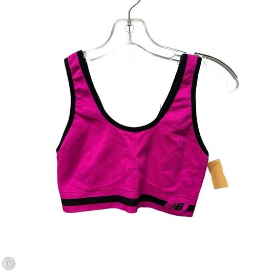 Athletic Bra By New Balance In Pink, Size: L