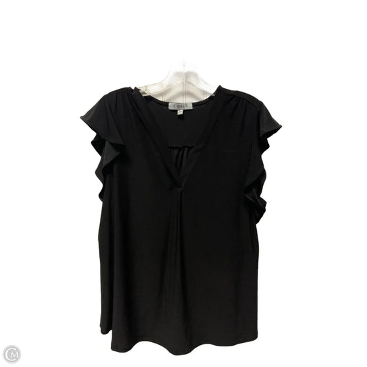 Top Sleeveless By Chaus In Black, Size: L