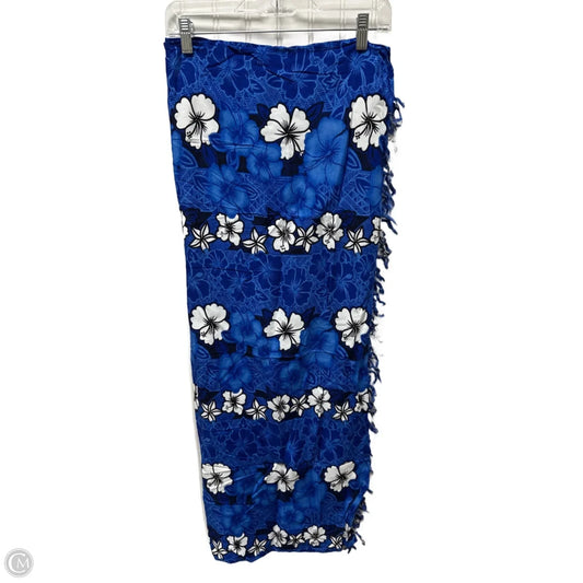 Swimwear Cover-up By Clothes Mentor In Blue, Size: Osfm