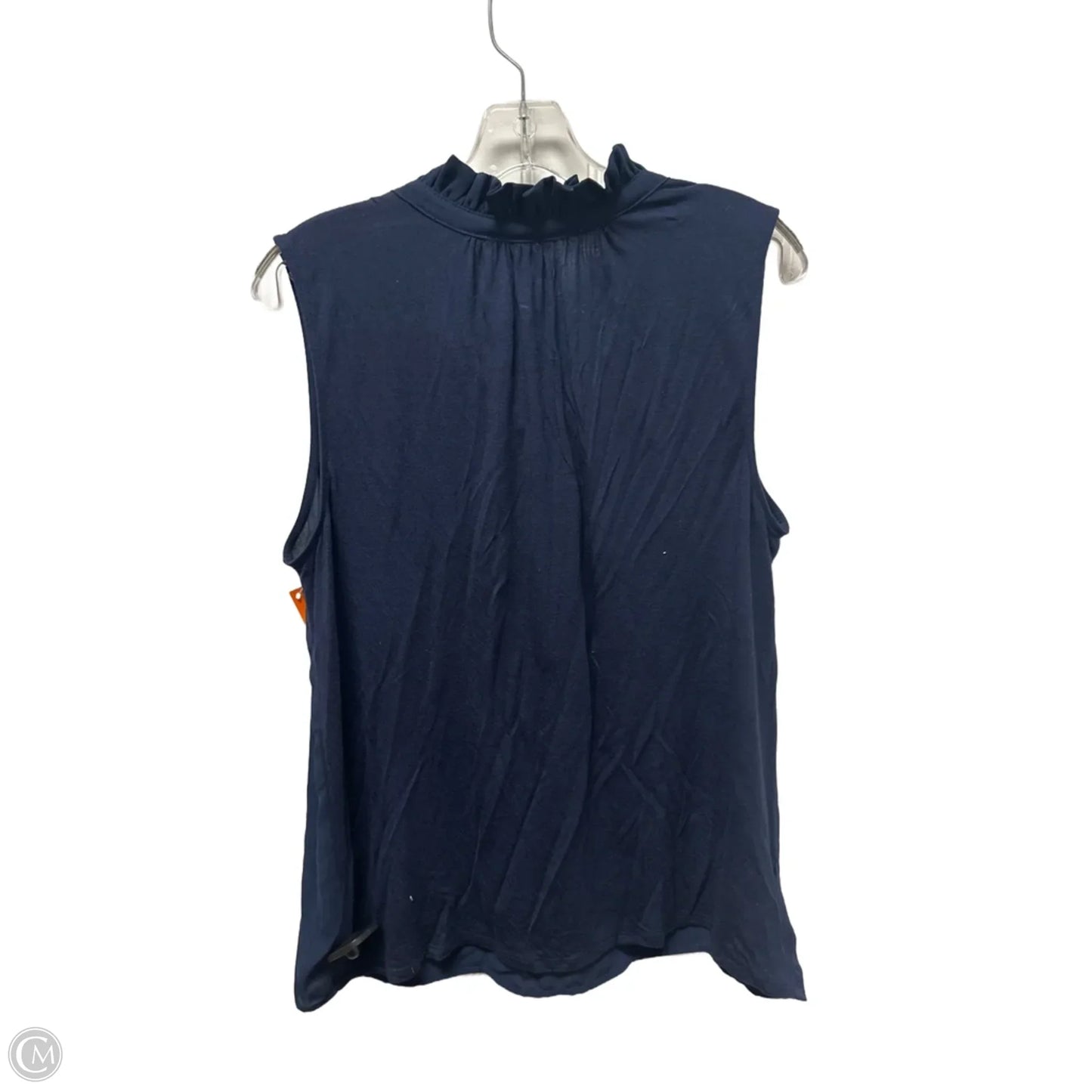 Top Sleeveless By Loft In Navy, Size: L