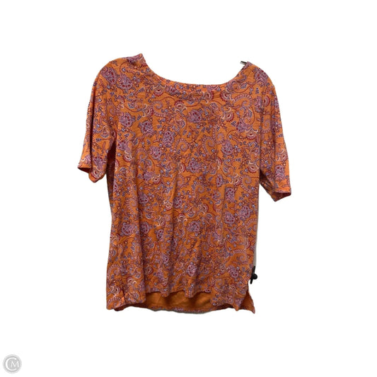 Top Short Sleeve By J. Jill In Orange, Size: M