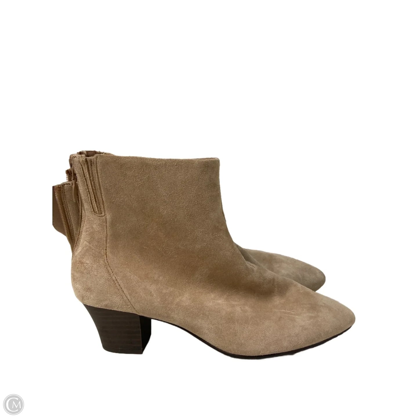 Boots Ankle Heels By Clarks In Beige, Size: 9