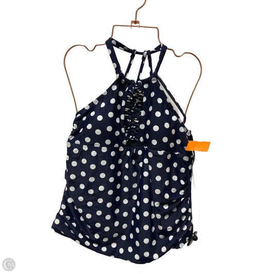 Swimsuit Top By Clothes Mentor In Polkadot Pattern, Size: L