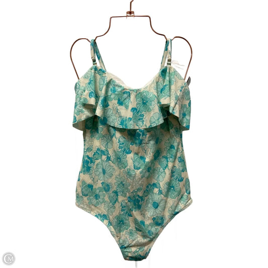 Swimsuit By Shade & Shore In Floral Print, Size: M