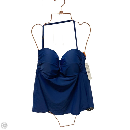 Swimsuit Top By Catalina In Blue, Size: L