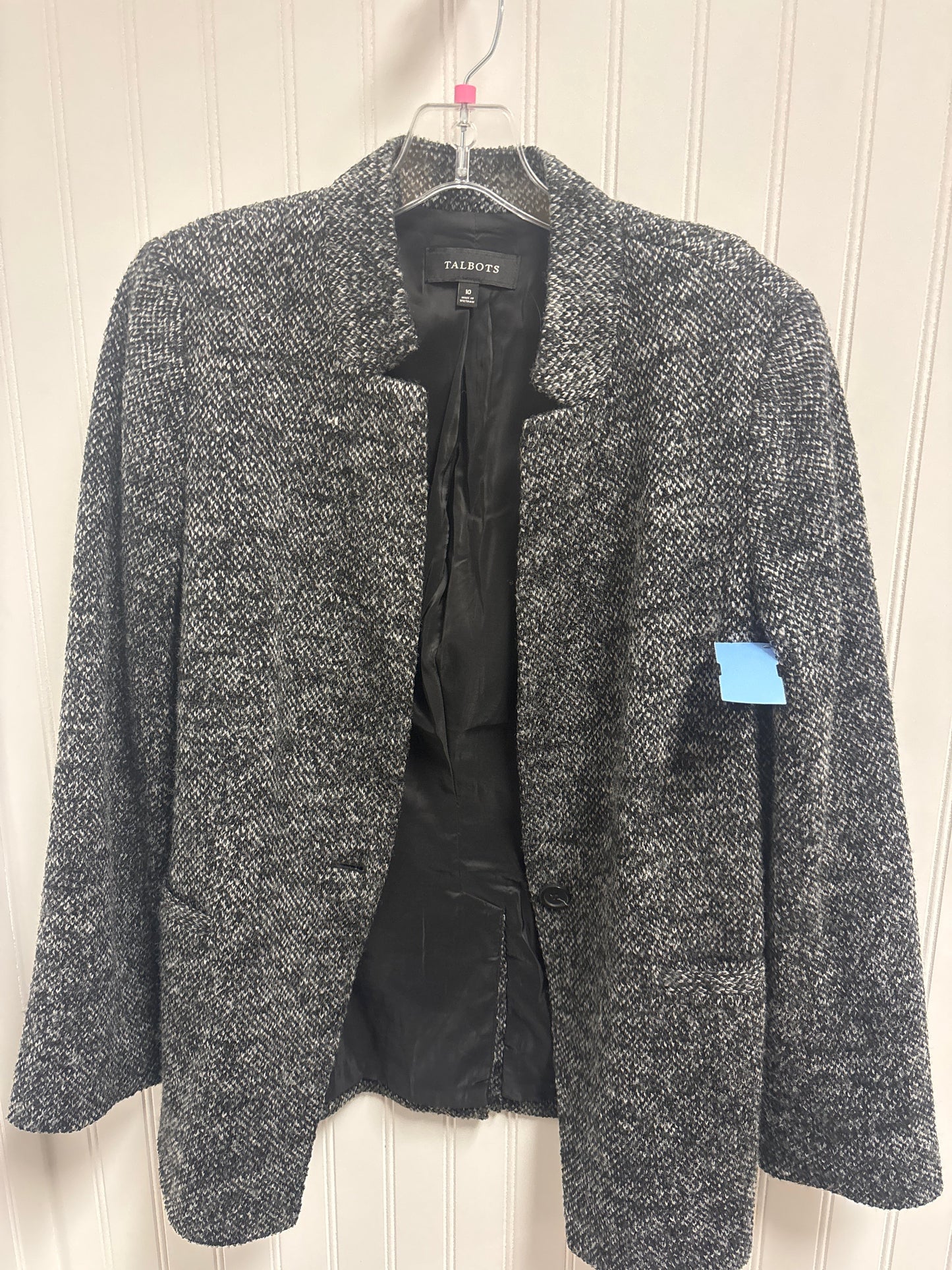 Blazer By Talbots In Grey, Size: M