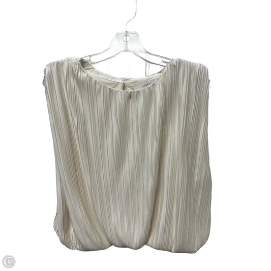 Top Sleeveless By Loft In Cream, Size: S