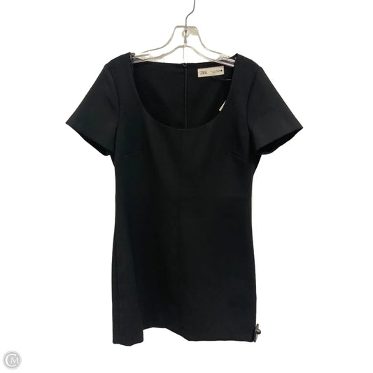 Dress Casual Midi By Zara In Black, Size: S