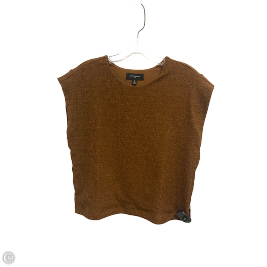 Top Short Sleeve By Banana Republic In Brown, Size: M