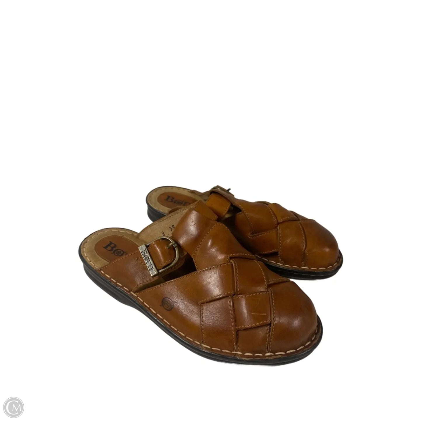 Sandals Flats By Born In Brown, Size: 8