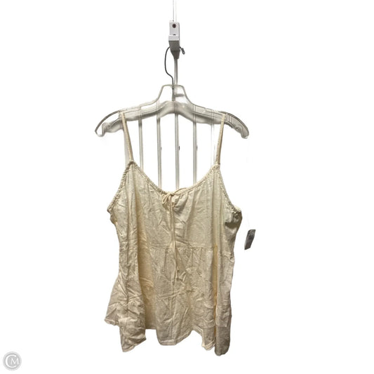 Top Sleeveless By Old Navy In Cream, Size: L