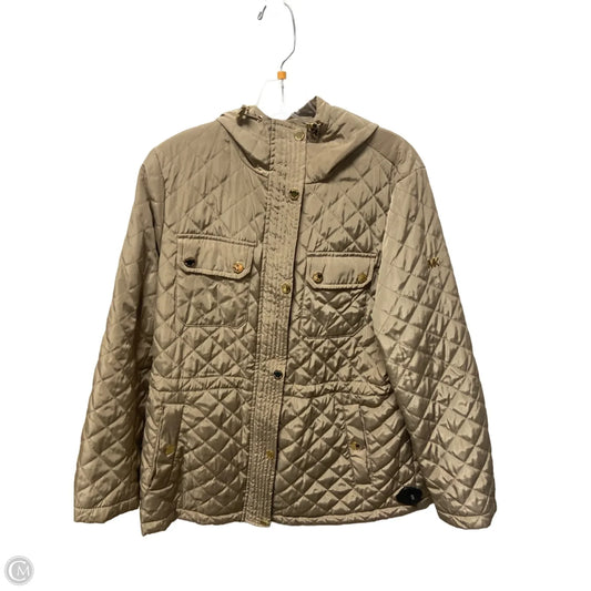 Jacket Puffer & Quilted By Michael By Michael Kors In Tan, Size: L