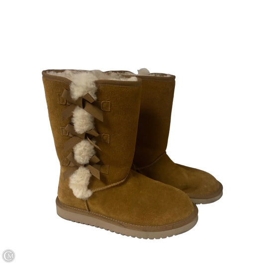 Boots Designer By Ugg In Brown, Size: 10