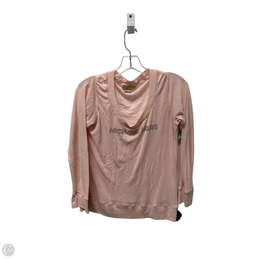 Top Long Sleeve By Michael By Michael Kors In Pink, Size: L