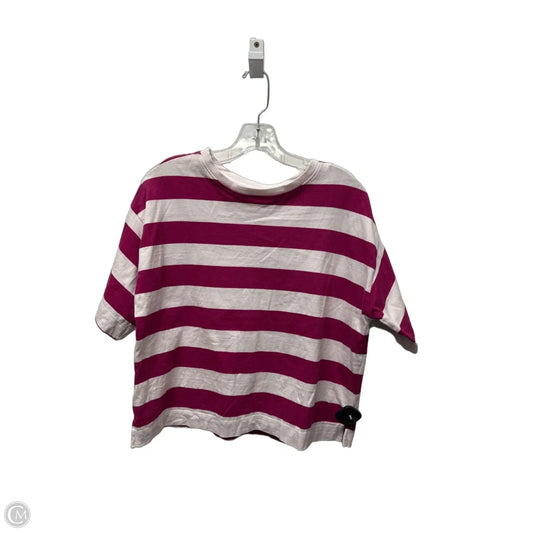 Top Short Sleeve By Loft In Striped Pattern, Size: S