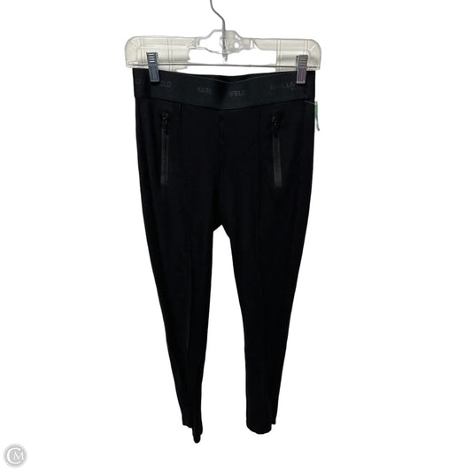 Pants Designer By Karl Lagerfeld In Black, Size: Xs