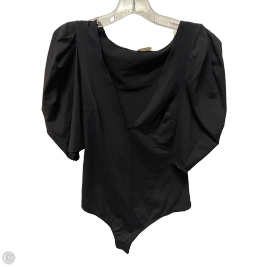 Top Short Sleeve By Free People In Black, Size: M