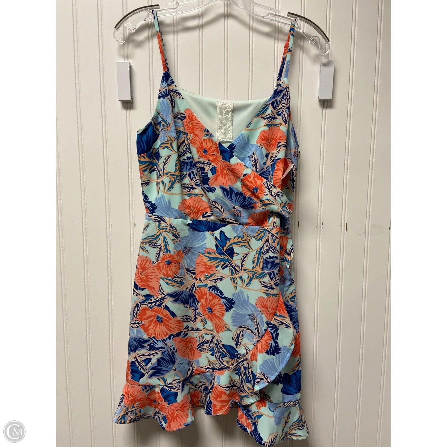 Dress Casual Short By Clothes Mentor In Blue & Pink, Size: S