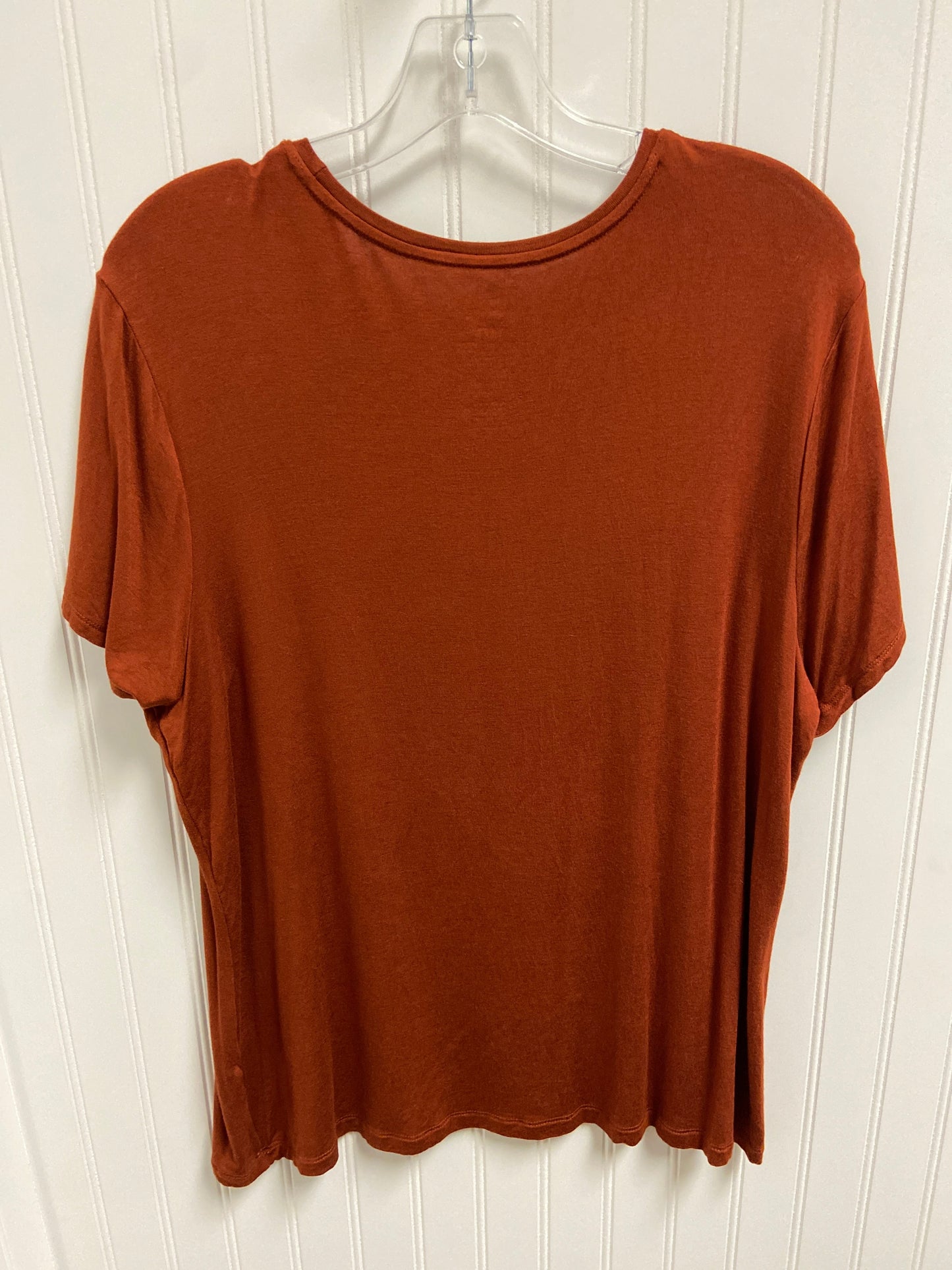 Top Short Sleeve By Nine West In Orange, Size: Xxl