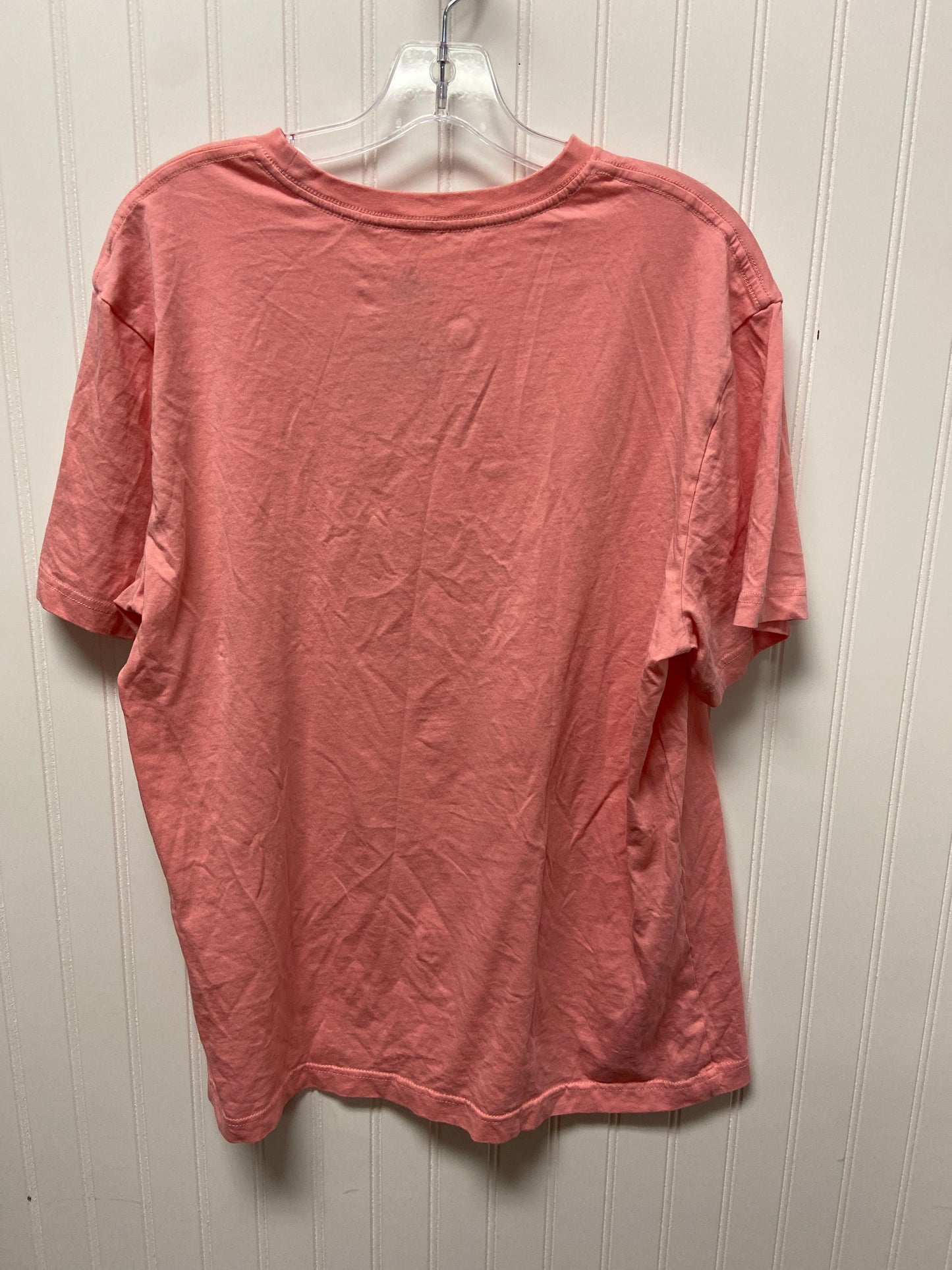 Top Short Sleeve By Disney Store In Pink, Size: L