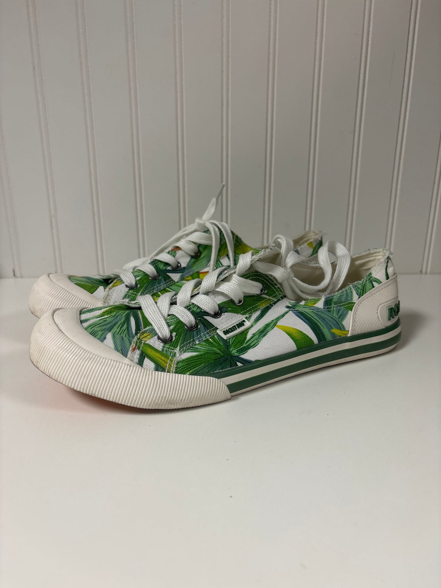 Shoes Sneakers By Rocket Dogs In Tropical Print, Size: 10