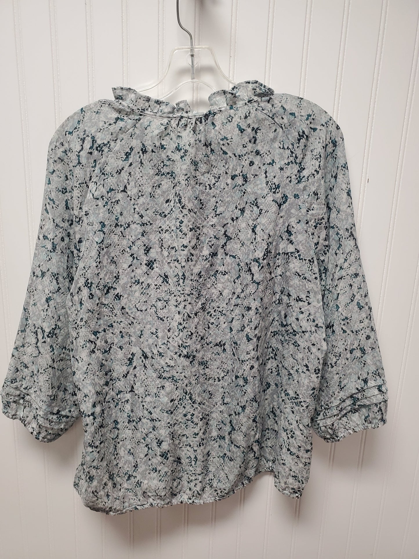 Top 3/4 Sleeve By Loft In Blue, Size: M