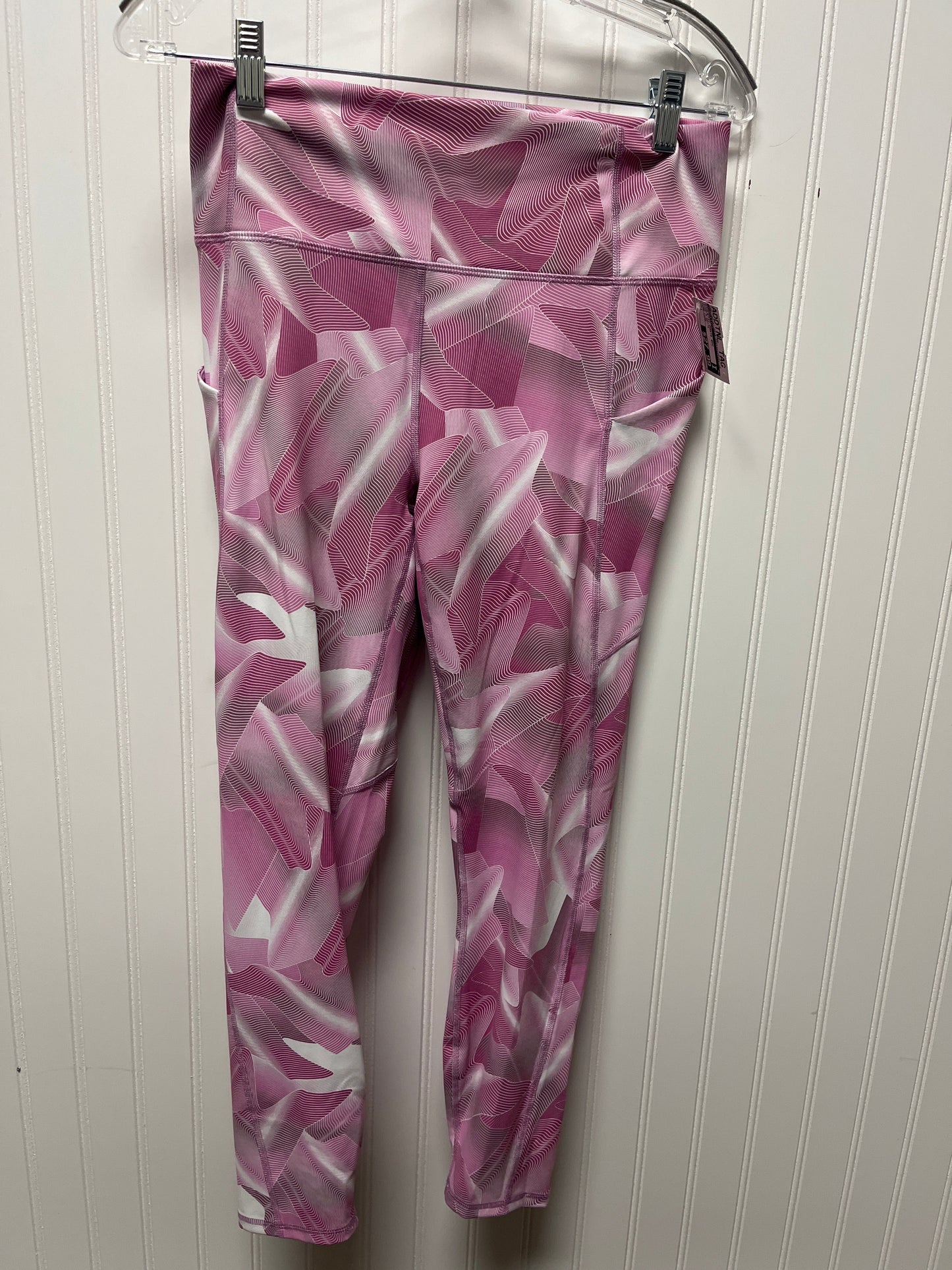 Athletic Pants 2pc By Fabletics In Pink & White, Size: L