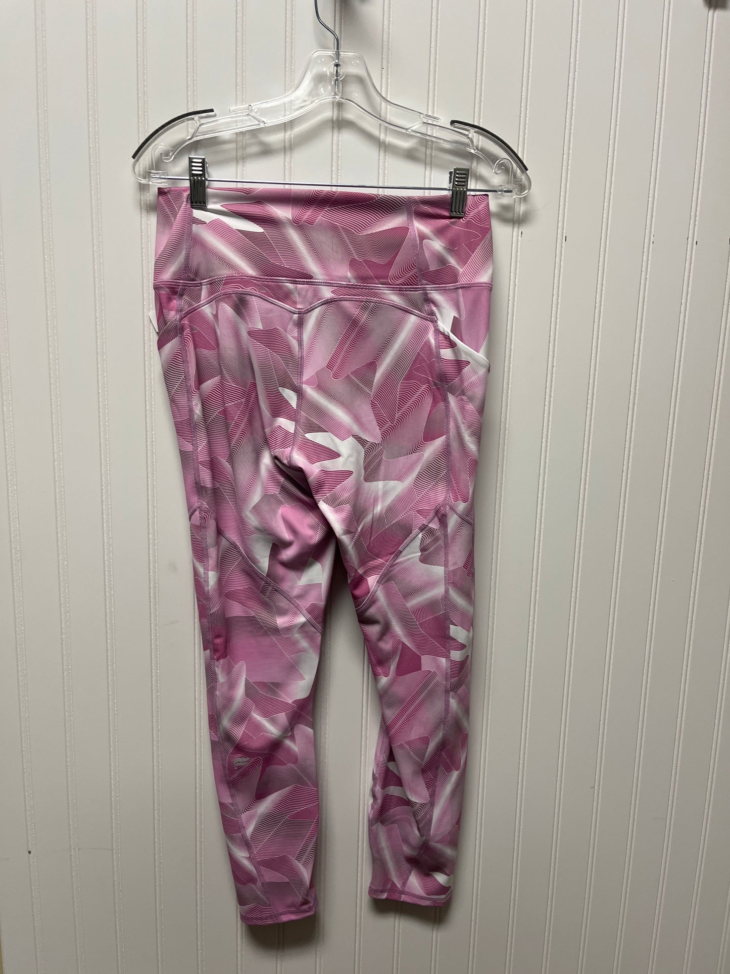 Athletic Pants 2pc By Fabletics In Pink & White, Size: L