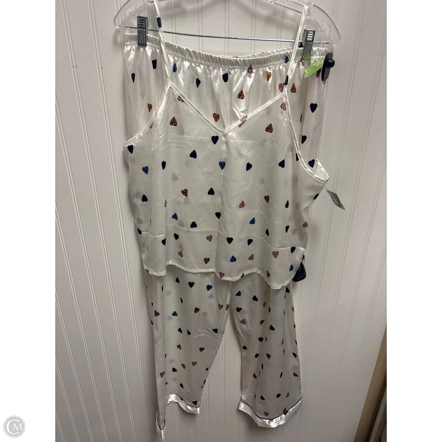 Pants Set 2pc By Clothes Mentor In White, Size: 20