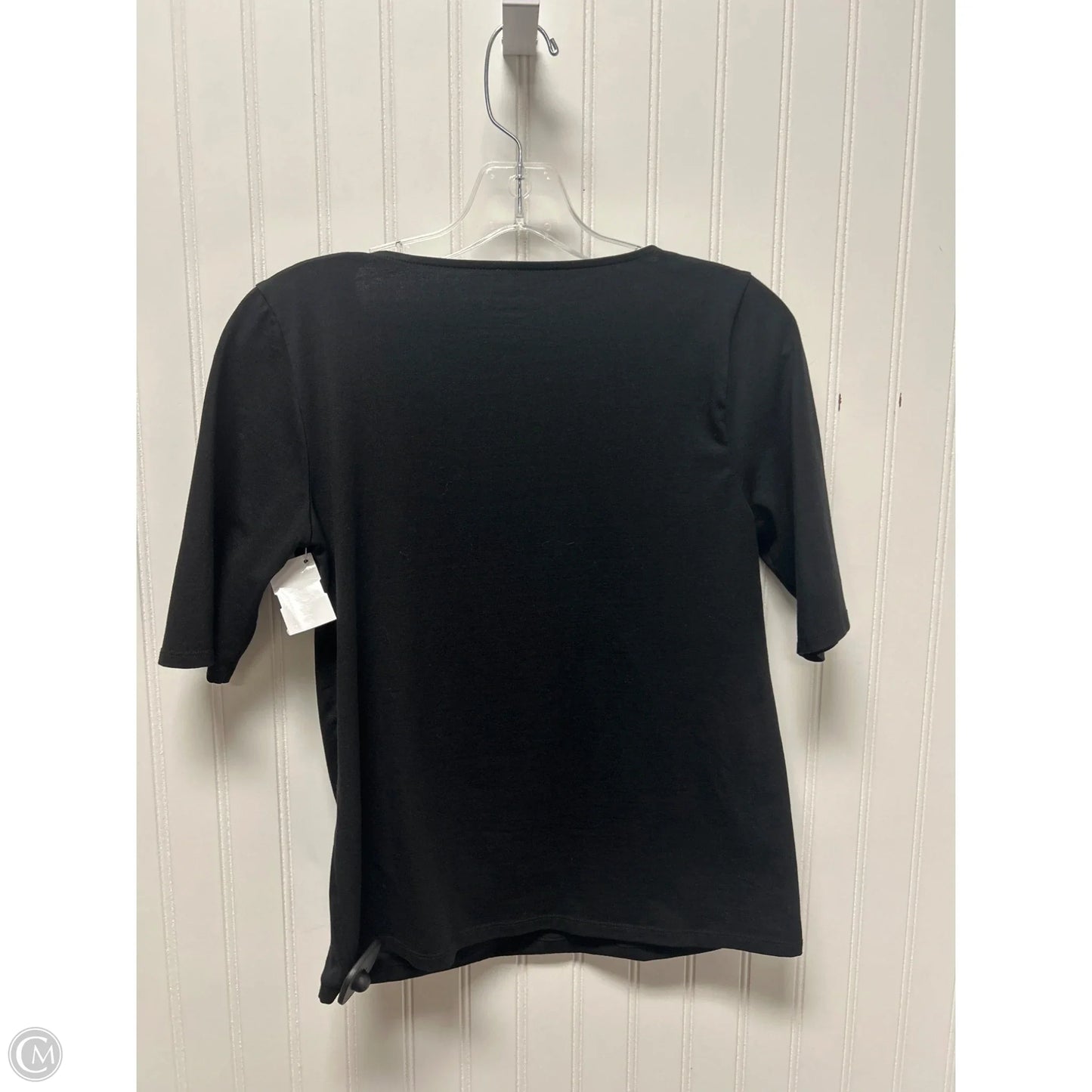 Top Short Sleeve Basic By Chicos In Black, Size: S