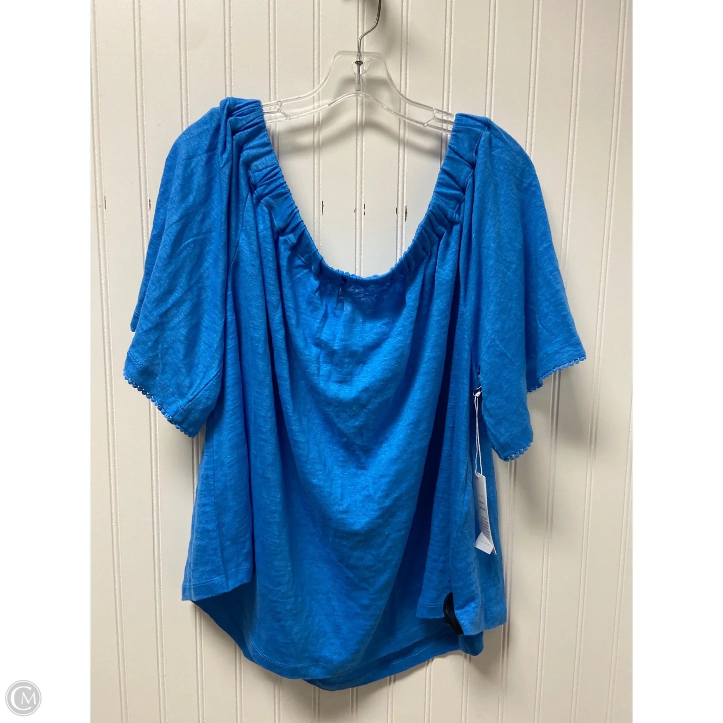 Top Short Sleeve By Chicos In Blue, Size: Xl
