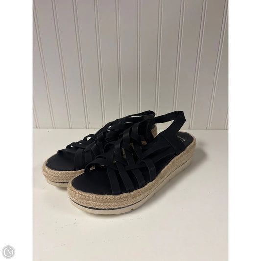 Sandals Heels Platform By Dr Scholls In Black, Size: 9.5