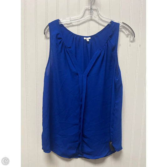 Top Sleeveless By Clothes Mentor In Blue, Size: L