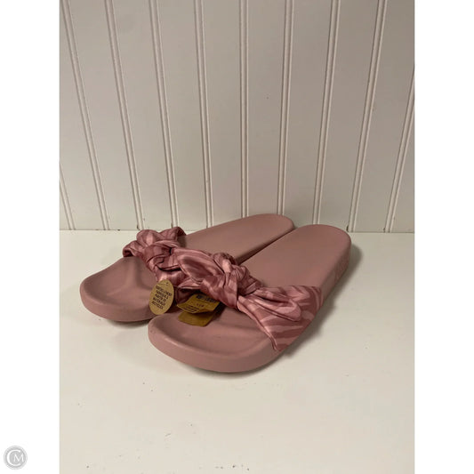 Sandals Flats By Pink In Pink, Size: 9