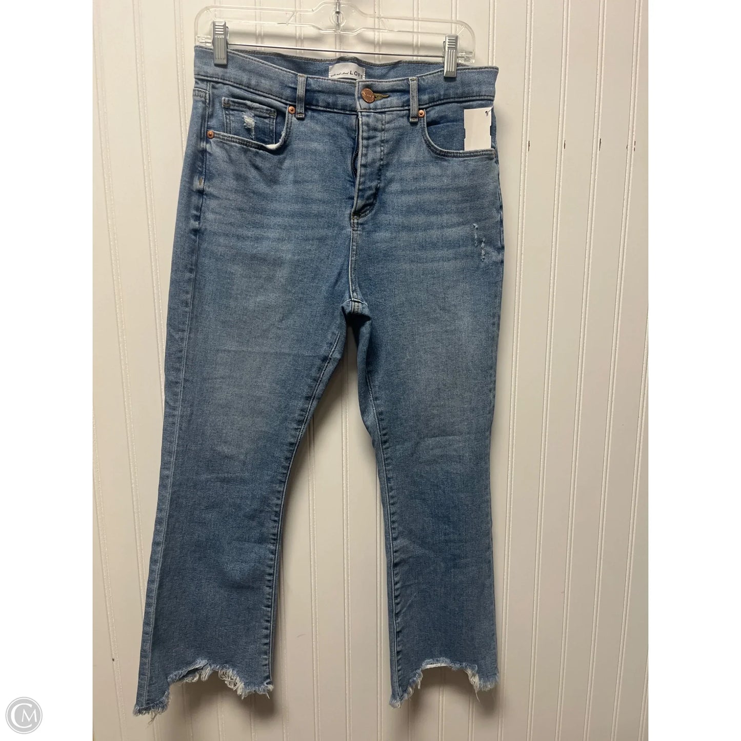 Jeans Boot Cut By Loft In Blue Denim, Size: 8p