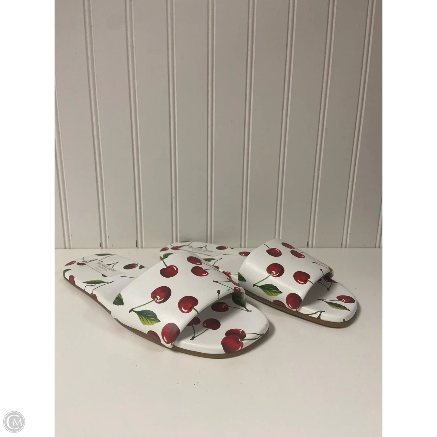 Sandals Designer By Michael Kors In Red & White, Size: 9