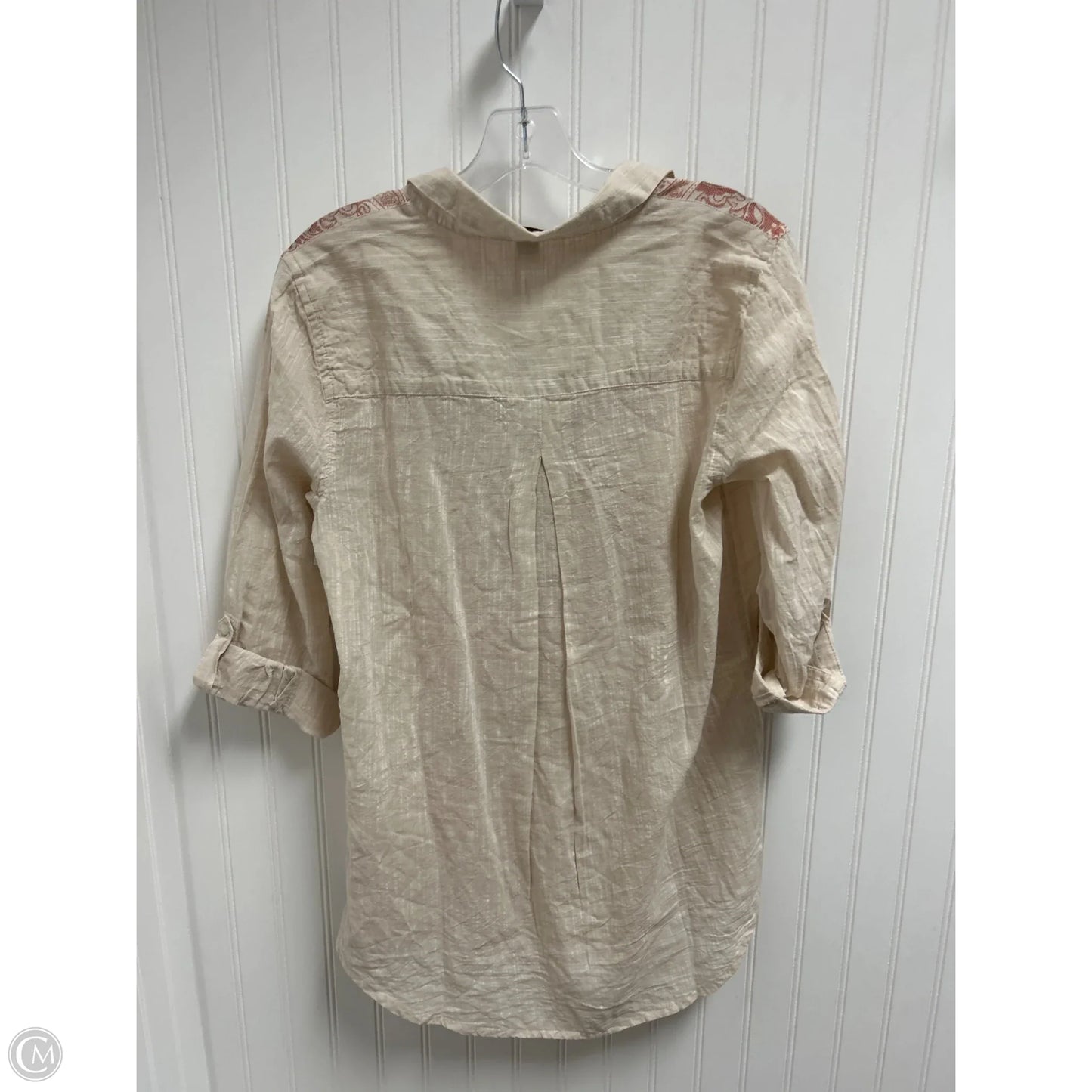 Top Long Sleeve By Coldwater Creek In Beige, Size: Xs