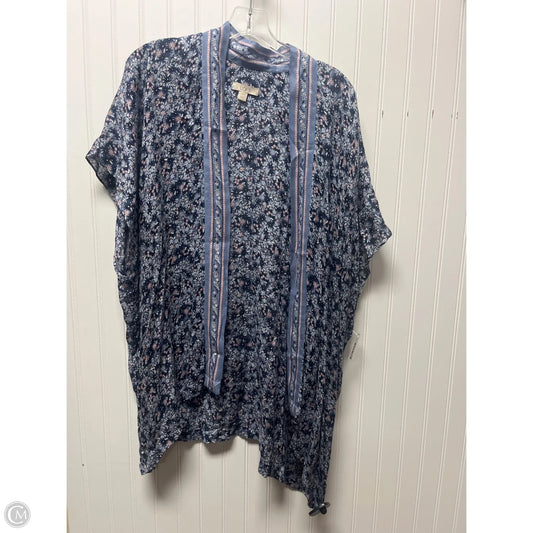 Shawl By Loft In Blue, Size: Xs