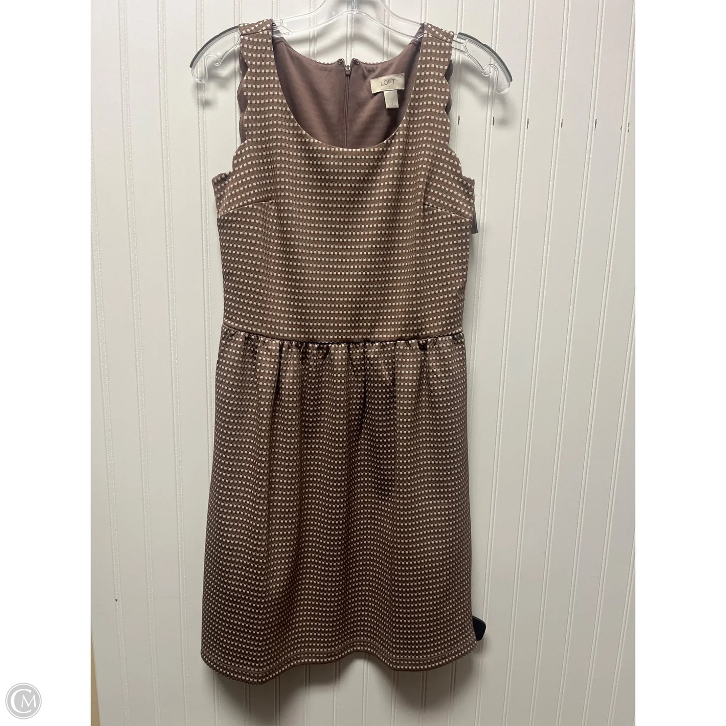 Dress Casual Short By Loft In Taupe, Size: Xs